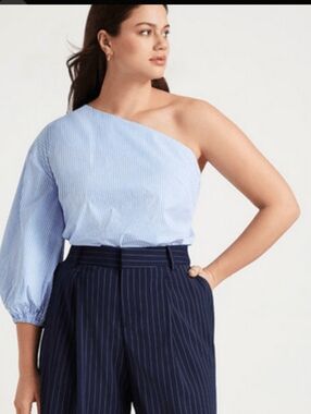 Jason Wu x ELOQUII: The Masterfully Cut One-Shoulder Blouse